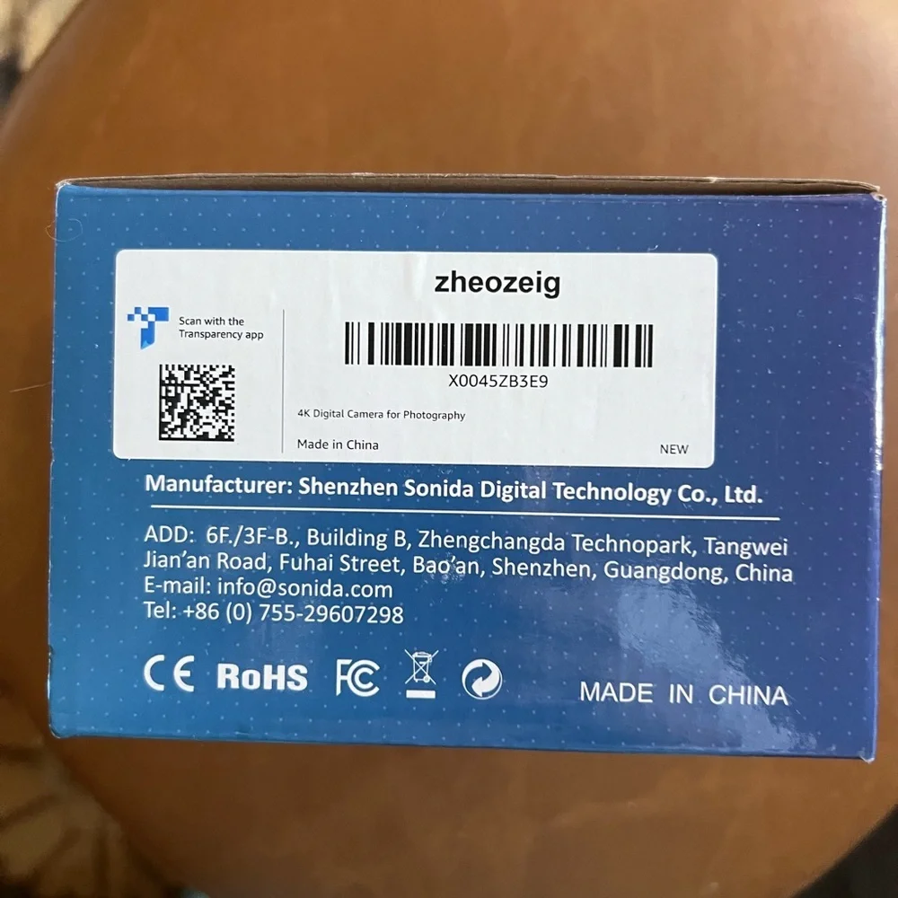 4K Ultra HD Digital Camera - Black